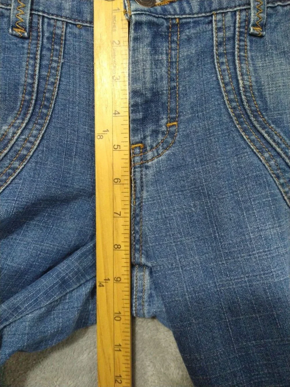 American Eagle Jeans Womens 8 Blue Denim Flare Vintage Y2K Mid Rise Stretch